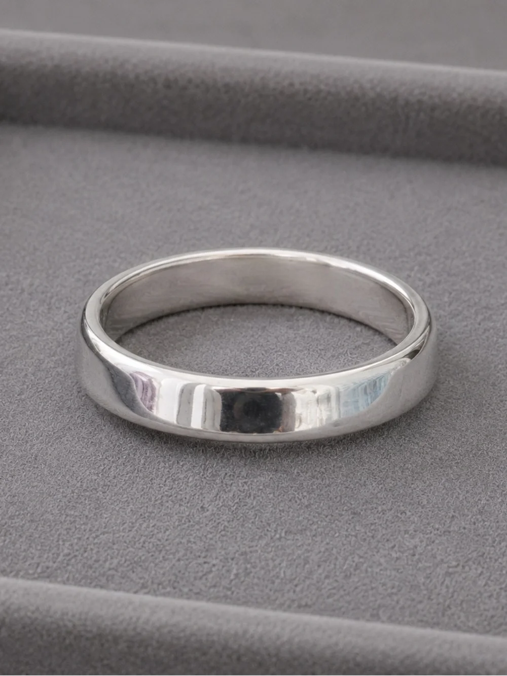 925 Sterling Silver Plain Band Ring Minimalist Stack Ring Polished Band 8 #612 - Picture 1 of 6